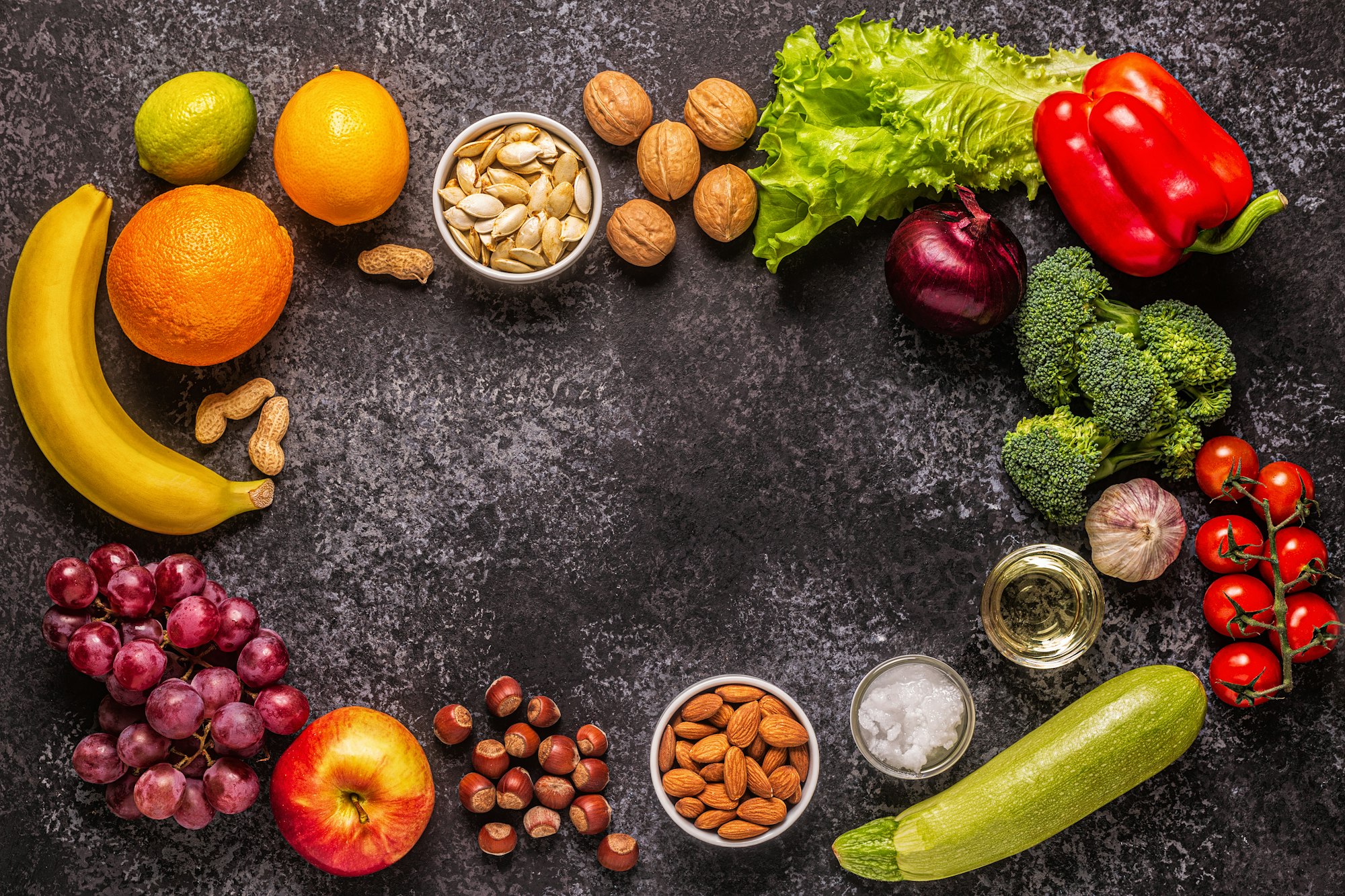 A set of products for vegetarian and vegan cooking.